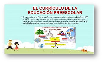 Currículo de la educación preescolar