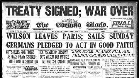 Treaty Of Versailles Signed By Germany