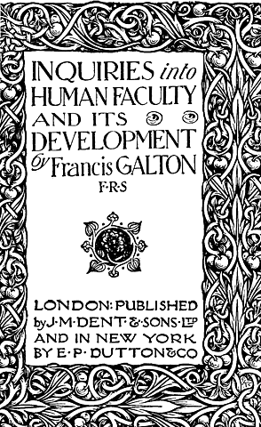 Inquiries Into Human Faculty and its Development