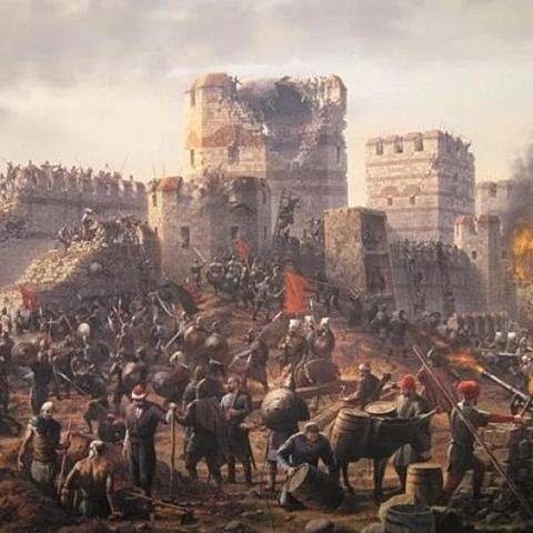 Caída de Constantinopla a mano de los turcos