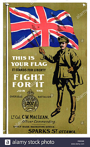 canada joined WW1