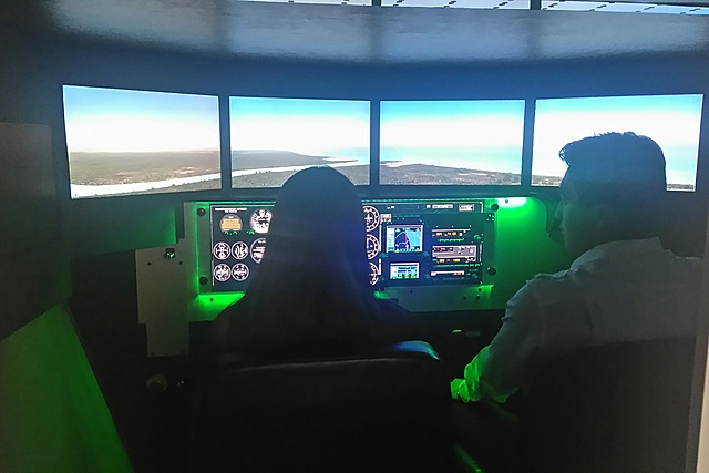 Comencé a estudiar aviación