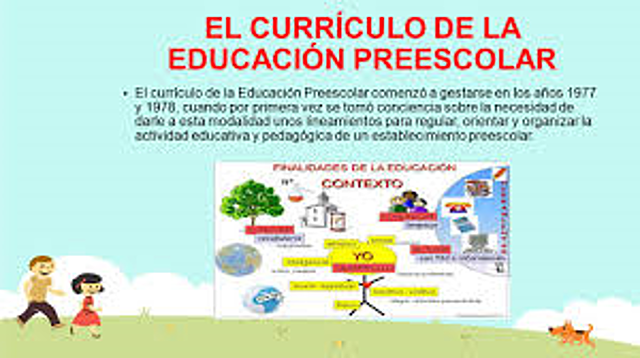 CURRÍCULO DE LA EDUCACIÓN PREESCOLAR