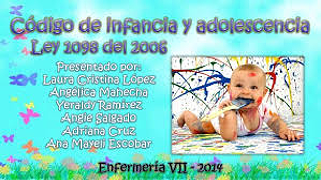 CÓDIGO DE LA PRIMERA INFANCIA