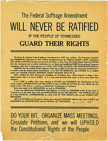 Petition of Woman's Suffrage Movement