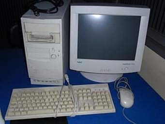 El ratón, el teclado y la pantalla.