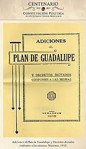 Adiciones al plan de Guadalupe