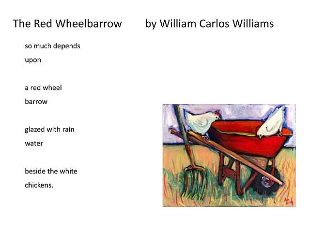 The Red Wheelbarrow” by William Carlos Williams