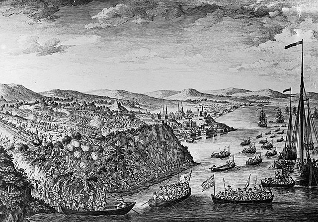 French found Quebec on the St. Lawrence River and Engage in the Fur Trade