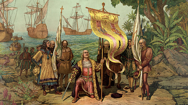 Christopher Columbus "Founds" New World