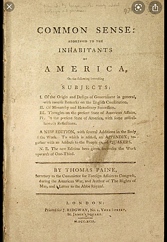 Thomas Paine's Common Sense Published