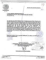 Ley dictada por legislador del Estado de México