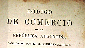 Sanción del Código de Comercio