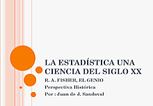 La estadística moderna