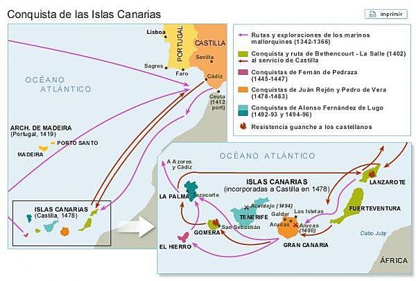 Castilla conquista las Islas Canarias