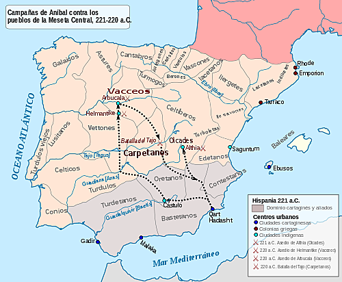 Llegada de los Cartagineses