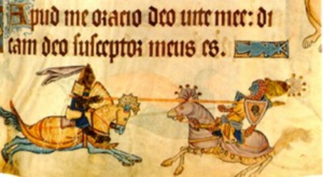 Richard the Lionheart Makes Peace with Saladin, 1192.