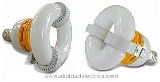 Bombilla fluorescente de inducción magnética.