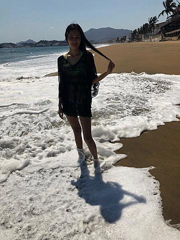 I went to the beach