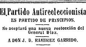 Fundación Partido Antireeeleccionista