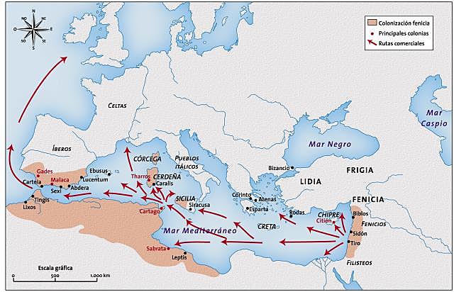 Fenicios y sus exportaciones