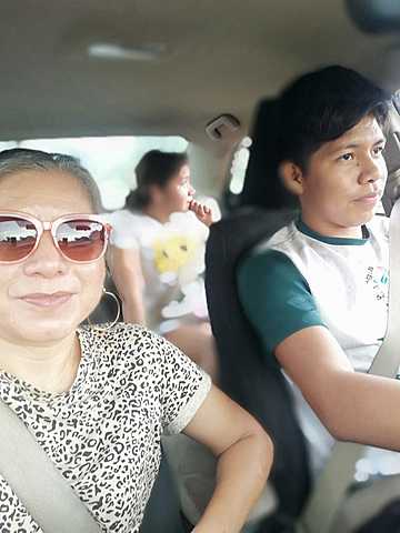 I started practicing driving