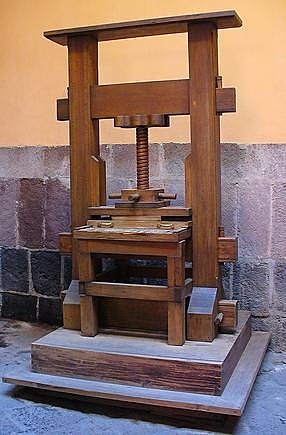 Primera maquina de imprenta