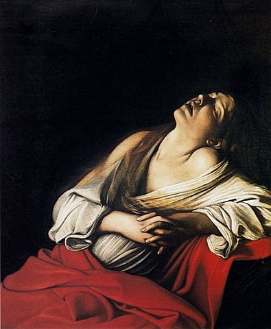 El éxtasis de la Magdalena (Caravaggio - 1606)