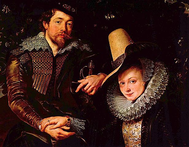 Autorretrato con su esposa Isabel Brant (Rubens - 1610)