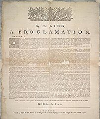 Proclamation of 1762