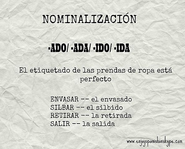 Nominalización (teoría del generativismo)