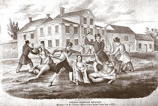 Conestoga Massacre(https://unchartedlancaster.com/2019/12/27/lancasters-darkest-moment-the-massacre-of-the-conestoga-indians/)