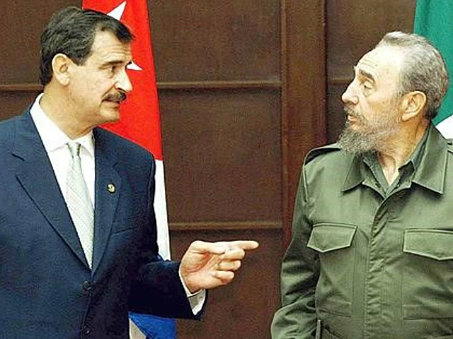 Visita y su aclaración de Fidel Castro