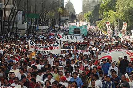 Huelga del Sindicato Nacional de Trabajadores de la Educación