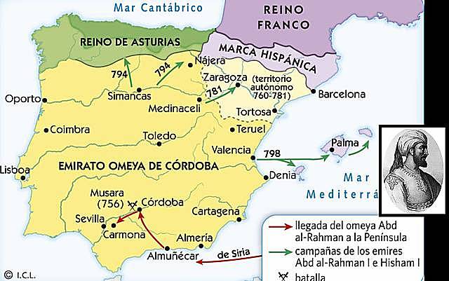Abderramán I proclama el Emirato independiente de Córdoba