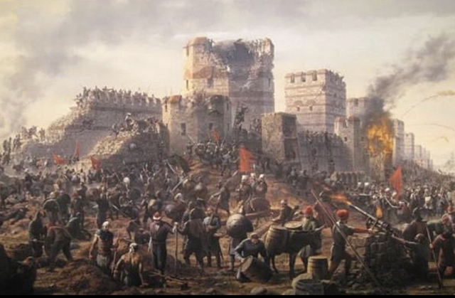 Caída de Constantinopla en manos de los turcos