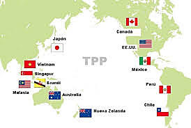 (TTP) Tratado entre México, Peri, Chile, y otros 11 países.