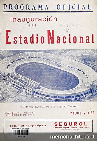 Inauguración Estadio nacional 1938