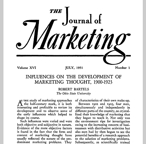 Se crea The Journal of Marketing