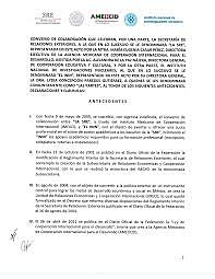 Publicación de reglamento interno de AMEXCID