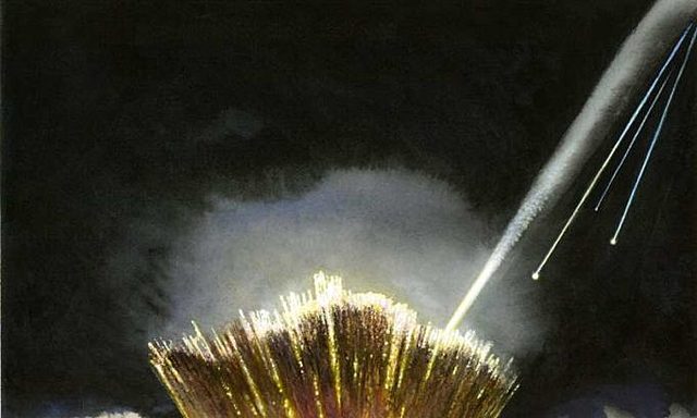 penemuan sebuah kawah meteorit lebar dengan panjang 31 kilometer ditemukan di bawah lapisan es di Greenland utara