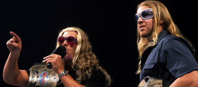 Edge and his Best friend Christan won there first ever tag team title