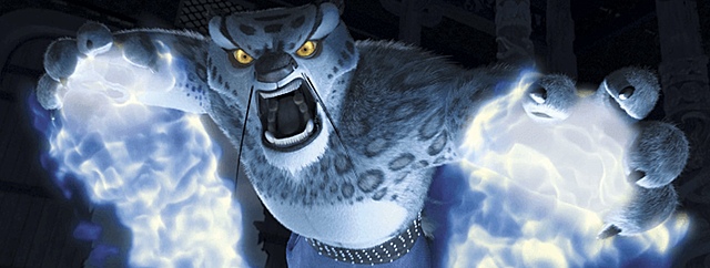 Furious 5 attack Tai Lung but fail and get hurt badly.