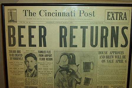 President passes the proposal of the 21st Amendment.