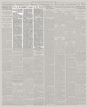 Rockefeller's Letter