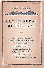 Primera Ley Federal de Turismo