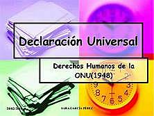 Declaración Universal de los Derechos Humanos