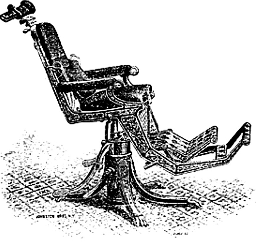 Primer sillón abatible. USA.