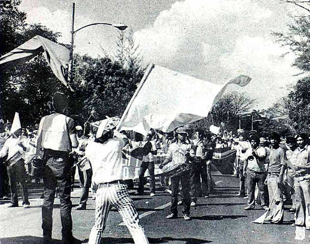 Manifestación de la CRM