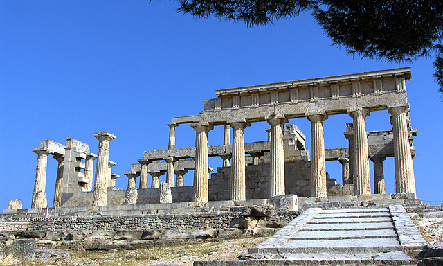 Temple of Aphaia     Photo Credit: https://greeklandscapes.com/temple-of-aphaia-aegina-island/